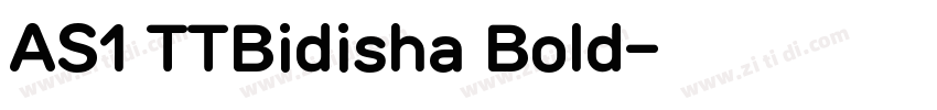 AS1 TTBidisha Bold字体转换